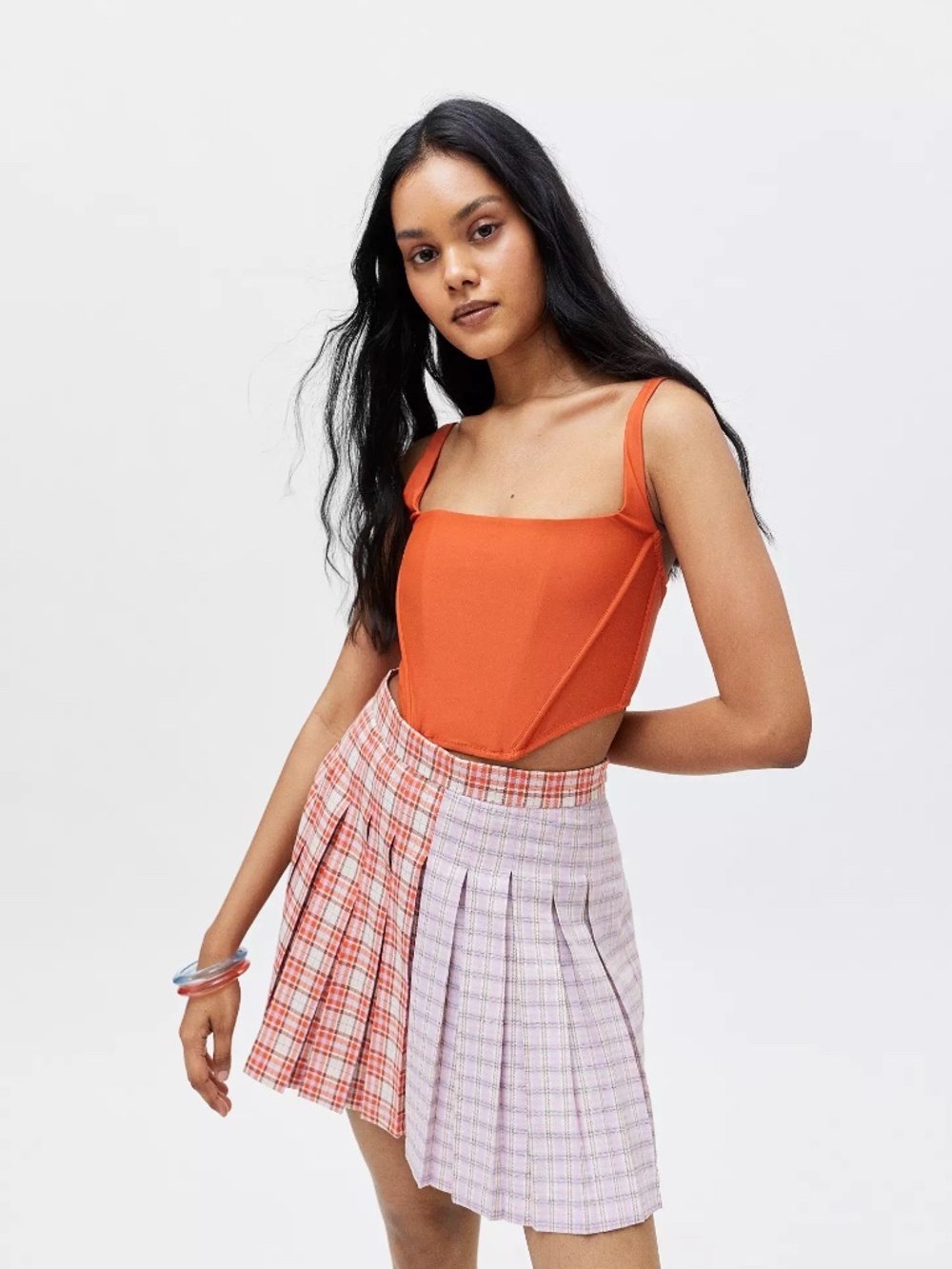 The Ragged Priest Seeker Plaid Mini Skirt